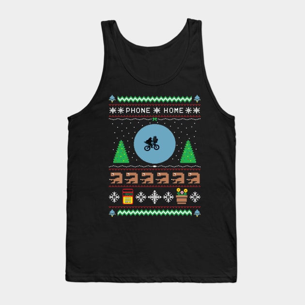 This Christmas, Phone Home Tank Top by FishbowlPhenom